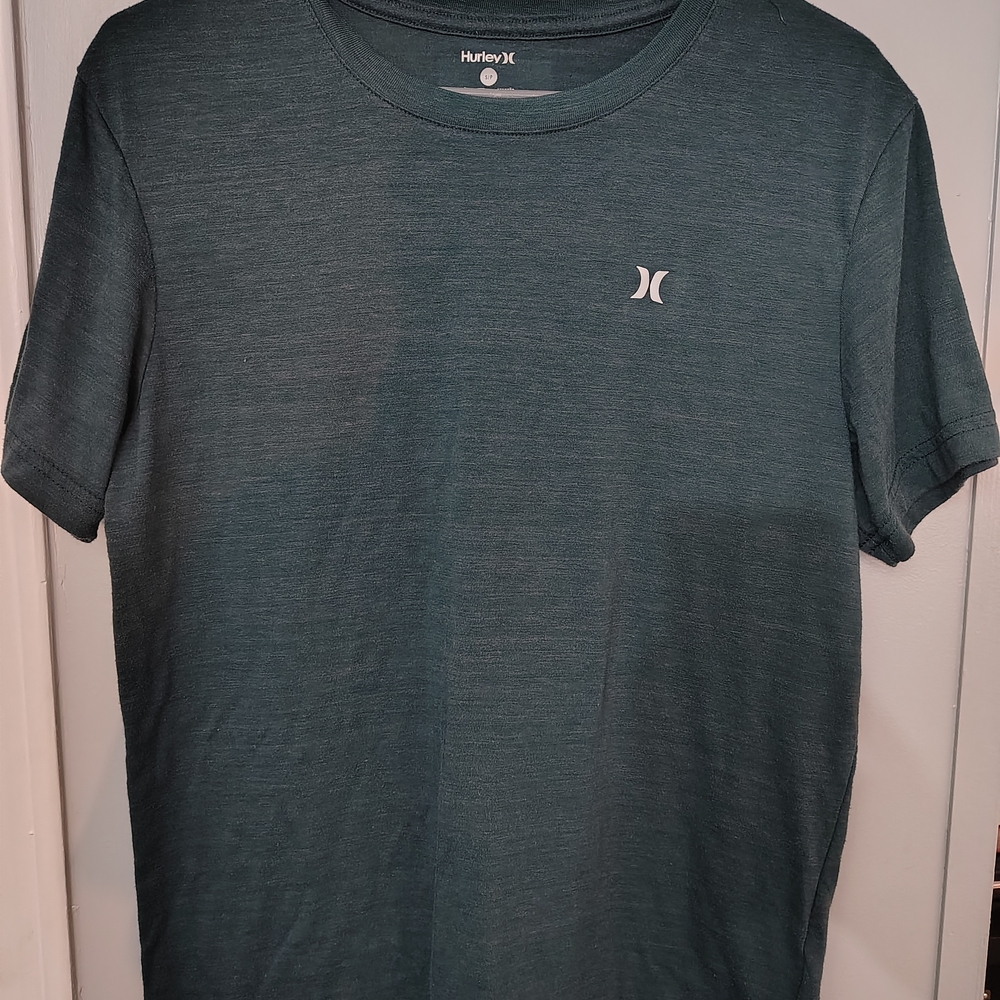 Hurley Men's Deep Teal Short Sleeve Tee Size Small